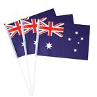 Australia Flag Australian Small Stick Mini Hand Held Flags Decorations 1 Doze...