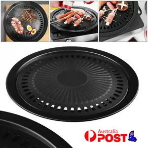 Korean Non-stick BBQ Grill Pan Stove Barbecue Portable Hot Plate Outdoor Garden - Picture 1 of 12