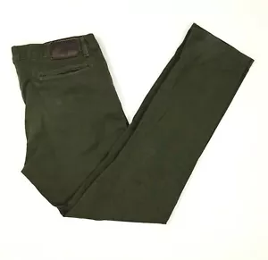 Naked and Famous Mens Sz 36x29 Slim Chino Khaki Green Stretch Twill - Picture 1 of 11