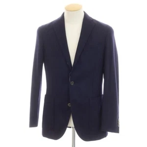 BOGLIOLI DOVER wool 3 button tailored jacket navy side vents size 44 - Picture 1 of 10