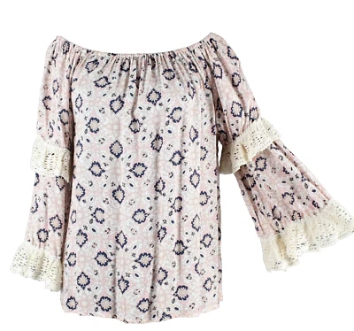 Top Ropa Camisón Talla S Marfil Multi Encaje Ribete Doble Manga Rayón Algodón Top Foto 1 de 4