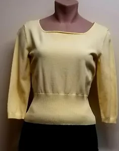 Talbots yellow pullover sweater, size zero petite - Picture 1 of 8