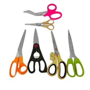 Juego de 6 tijeras de peluquería y surtido de flores, tijeras de acero inoxidable - Imagen 1 de 7