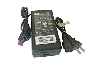 HP 0957-2271 OEM Printer Power Adapter 32V With Cord Purple Connector Tested - Picture 1 of 4