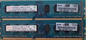 Hynix 4GB (2X2GB) PC3-10600U DDR3-1333MHz non-ECC Unbuffered CL9 240-Pin - Picture 1 of 1