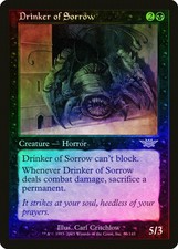 Drinker of Sorrow FOIL Legions PLD Black Rare MAGIC GATHERING CARD ABUGames
