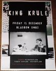 King Krule  live band music show promotional tour concert gig poster