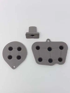 REPLACEMENT CONDUCTIVE RUBBER PADS SET FOR SEGA SATURN 6 BUTTON CONTROLLER - Picture 1 of 2