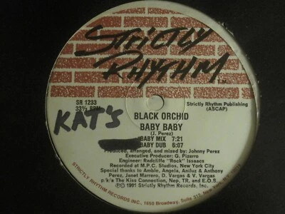 BLACK ORCHID TECHNO DREAMS / BABY BABY 12" 1991 STRICTLY RHYTHM SR 1233 HOUSE — 第 1/2 张图片