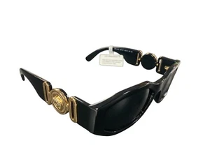 Versace VE4361 Biggie Fashion Sunglasses - Black and Gold - Great Condition - Picture 1 of 7