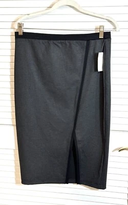 Falda lápiz midi Sanctuary talla grande para mujer tejida gris negra nueva con etiquetas Foto 1 de 4