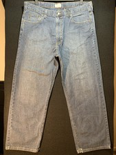 Vintage DKNY Jeans Mens Size 38x30 Blue Baggy Relaxed Y2K 90s Straight Med Wash
