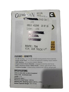 Guardian Fall Protection GR11 Connector 11' Self Retracting Lifeline - Picture 1 of 10