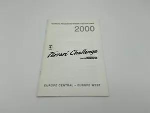FERRARI F355 CHALLENGE TECHNICAL REGULATIONS BROCHURE | REGLEMENT PROSPEKT 2000 - Picture 1 of 3