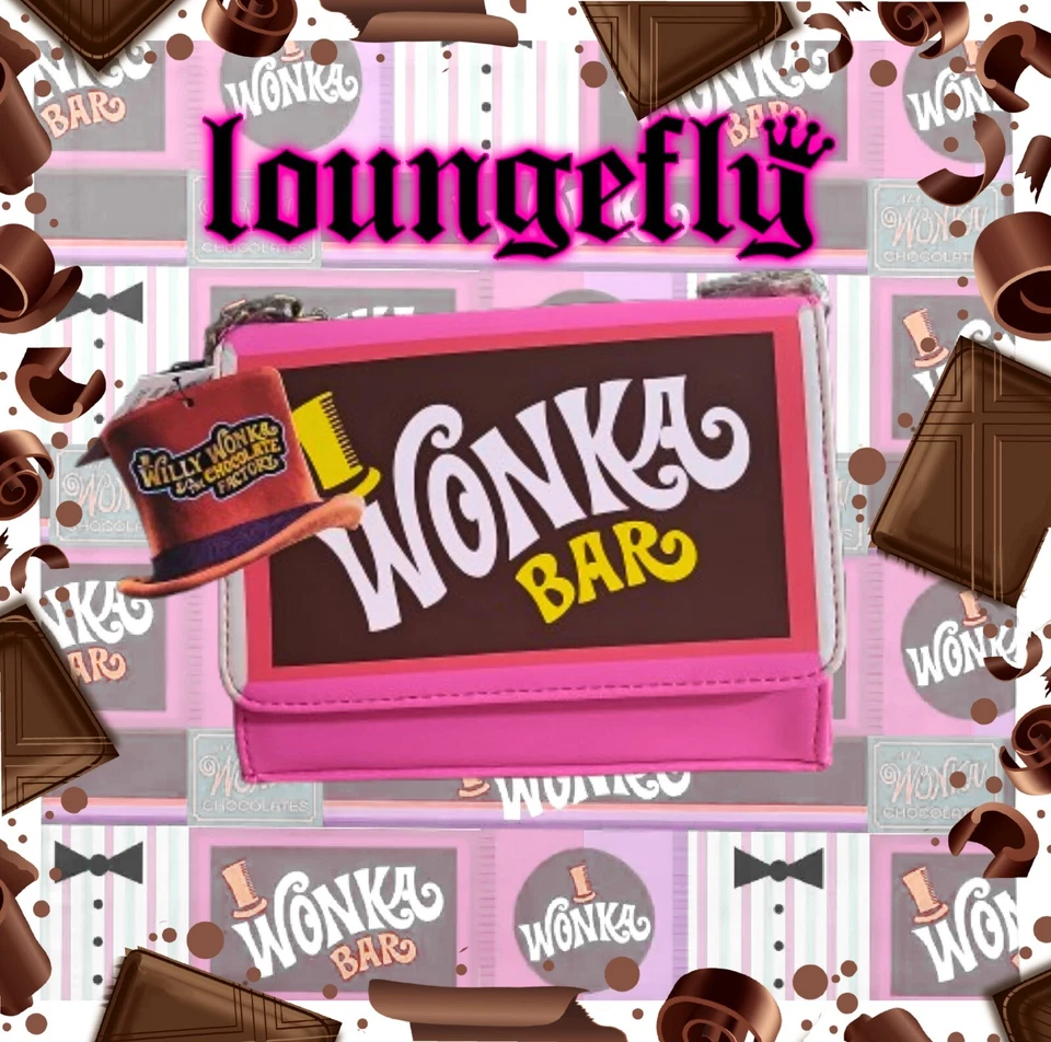 Loungefly Wonka Bar Crossbody Purse SOLD OUT Exclusive Vegan Leather - Image 1 of 4