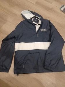 Pullover de lluvia marca Quaker Charles River muy raro talla mediana nuevo con etiquetas clásico CRS - Imagen 1 de 8