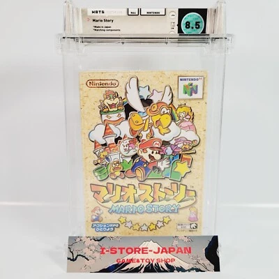 WATA certificate 8.5 Complete Mario Story (Paper M) Nintendo 64 Japanese N64 - Image 1 of 4