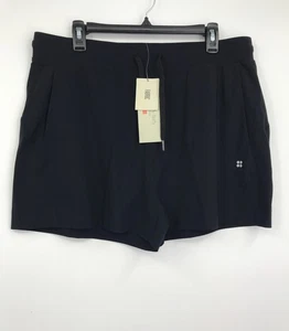 Sweaty Betty Explorer 3,5" sportliche Trainingsshorts Kordelzug schwarz XXL NEU - Bild 1 von 8