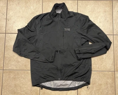 Gore Bike Wear Jacket Mens M Black Windbreaker Full Zip Gore-tex Active - Image 1 of 4