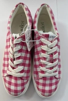 NUEVO CON ETIQUETAS J. Zapatillas deportivas Crew rosa/blanco guinga talla 9 Foto 1 de 4