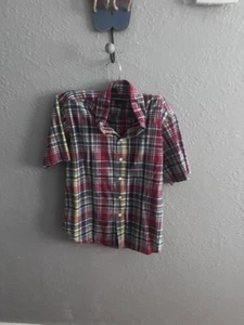 Camisa Ralph Lauren Niños Abotonada Manga Corta Multicolor A Cuadros Talla Mediana - Imagen 1 de 7