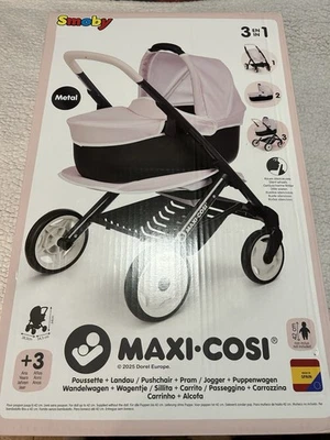SMOBY - Maxi-Cosi Poussette Jumeaux Rose - des 3 ans - Photo 1/2