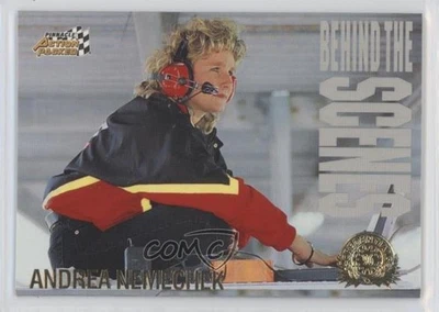 1996 Pinnacle Action Packed Behind the Scenes Joe Nemechek Andrea Nemechek #84 - Image 1 of 2