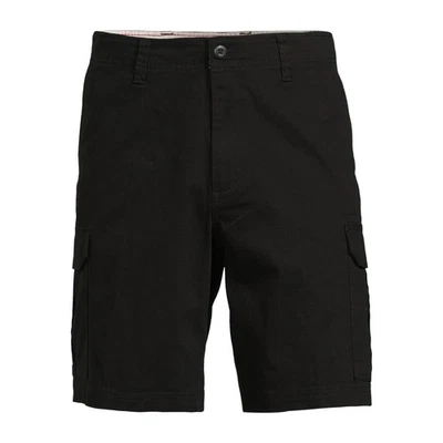 George Men's Black 10" At The Knee Multi-Pockets Comfort Cargo Shorts: 30-46 - Image 1 of 4