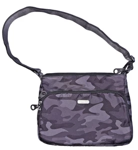 BAGGALLINI SMALL JOEY BAG WOMENS CROSSBODY BAG PURSE GREY CAMO - Picture 1 of 7