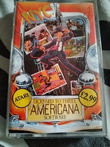 New York City NYC - Americana - Atari XE/XL Cassette Tested and Working - Picture 1 of 7
