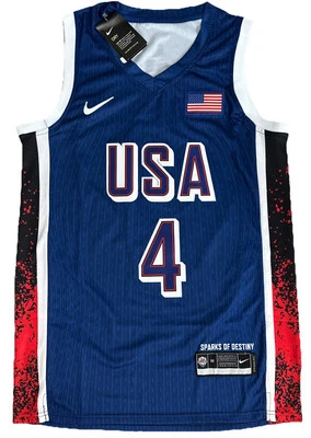 Camiseta Steph Curry Juegos Olímpicos de Estados Unidos 2024 Nueva Cosida Golden State Warriors Mediana M Foto 1 de 4