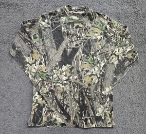 Vintage Mossy Oak Shirt Men's XL Tall Wood Leaf Camo Tree Long Sleeve USA 1990s - Picture 1 of 9