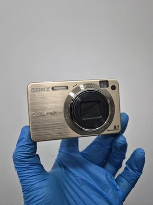 Sony Cyber-shot DSC-W150 8.1MP Digital Camera Golden Colour Rare Finding - Image 1 of 4