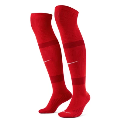 Nike Matchfit Women Red Knee High Cushioned Logo Soccer Socks - Women / Youth - Image 1 of 4