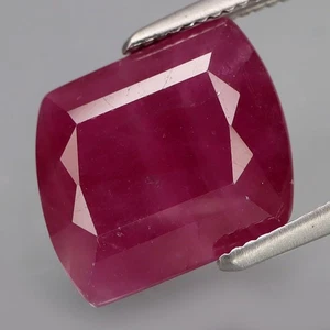 7.48Ct.Precious Gem Natural BIG Purplish Red UNHEATED Ruby Winza,Tanzania - Picture 1 of 4