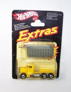 HOT WHEELS Mattel Vintage BW Blackwall Extras PETERBILT DUMP TRUCK - CARTA RARA! - Foto 1 di 3