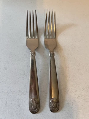 Ralph Lauren TELLURIDE 2 tenedores de cena cubiertos de acero inoxidable Corea vintage 95 Foto 1 de 4