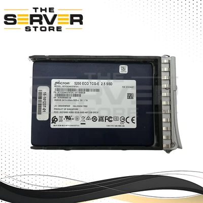 Cisco 3.84TB SATA 2.5" 6Gbs SSD Micron 5200 ECO 16-101237-01 UCS-SD38TBE1NK9 - Image 1 of 2