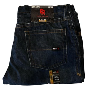 Jeans ARIAT M4 resistentes al fuego NUEVO con etiquetas para hombre talla 38/34 tiro bajo corte bota - Imagen 1 de 9