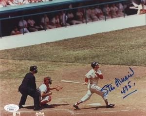 Stan Musial Signed/Inscribed 8x10 Photo with JSA certification - Picture 1 of 2