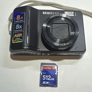 Samsung S850 Digital Camera 8.1MP 5x Digital Zoom Black Uses 2AA Tested - Picture 1 of 12