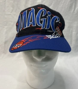 RARE 90's Vintage Ball On Fire Through Hoop, Orlando Magic NBA Snapback Hat - Picture 1 of 8