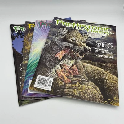 Prehistoric Times Magazines 4 Issues 2022 Winter, Spring, Summer Fall. EUC - Image 1 of 4