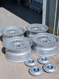 Classic BMW BBS Style 5 Staggered Alloy Wheels Genuine - Picture 1 of 9