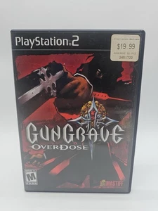 Gungrave: Overdose PS2 (Sony PlayStation 2, 2004) CIB COMPLETE With Reg Card - Picture 1 of 8