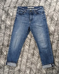 Pantalones de mezclilla Banana Republic para mujer 27 X 28 ribete blanco roble cono regular cónico - Imagen 1 de 20