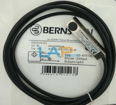 New For Bernstein Inductive proximity switch KIB-Q12PS/004-KL2E 10-60VDC 200mA - Image 1 of 3