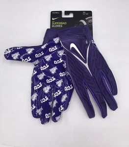 Hombres Talla 3XL Nike Superbad 6.0 Guantes de Fútbol NCAA TCU Horned Frogs DX5299-503 - Imagen 1 de 7