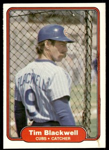 1982 Fleer Tim Blackwell Chicago Cubs #587