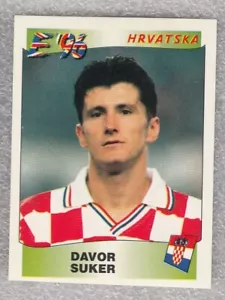 Sticker football DAVOR SUKER Croatia UEFA EURO England 1996 Panini #350 - Picture 1 of 2